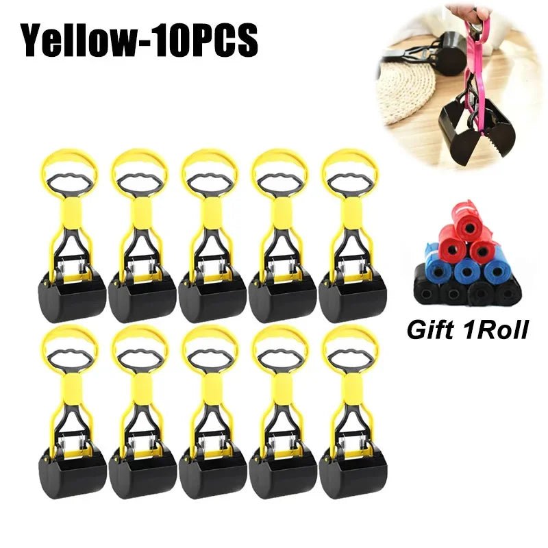 10PCS Pooper Scooper for Dog Jaw Clamp Heavy Handle Poop Scooper for Dog Puppy Cat Waste Picker Pet Cleaning Shovel Tools - Valitic Pets