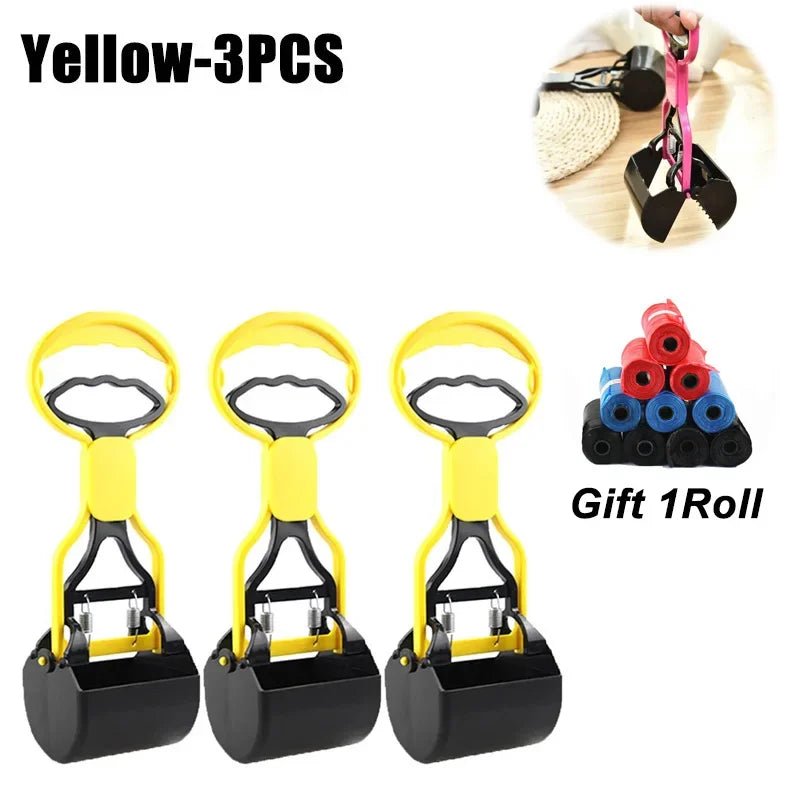 10PCS Pooper Scooper for Dog Jaw Clamp Heavy Handle Poop Scooper for Dog Puppy Cat Waste Picker Pet Cleaning Shovel Tools - Valitic Pets