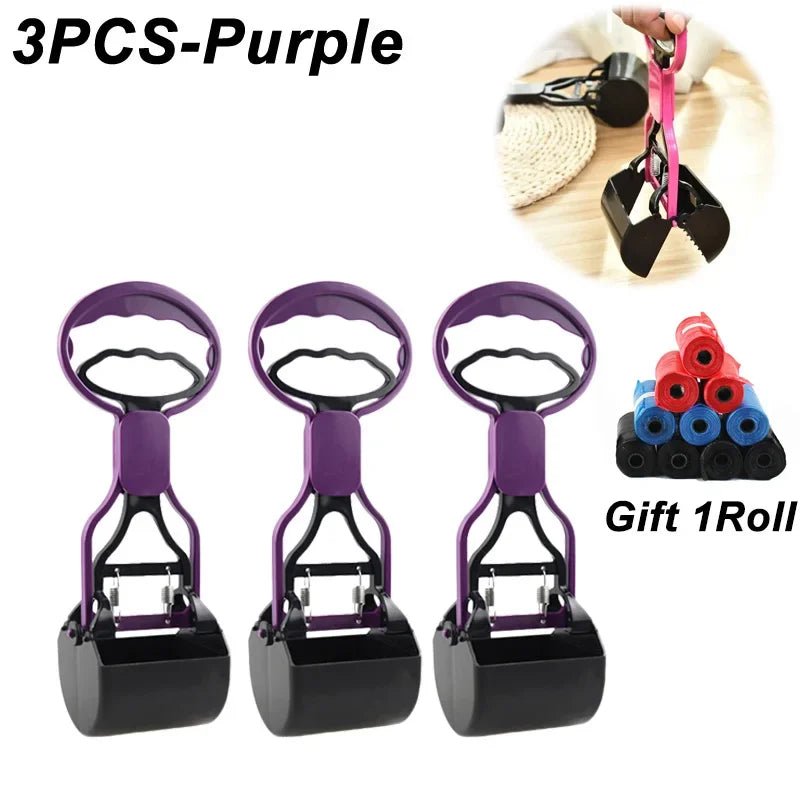 10PCS Pooper Scooper for Dog Jaw Clamp Heavy Handle Poop Scooper for Dog Puppy Cat Waste Picker Pet Cleaning Shovel Tools - Valitic Pets