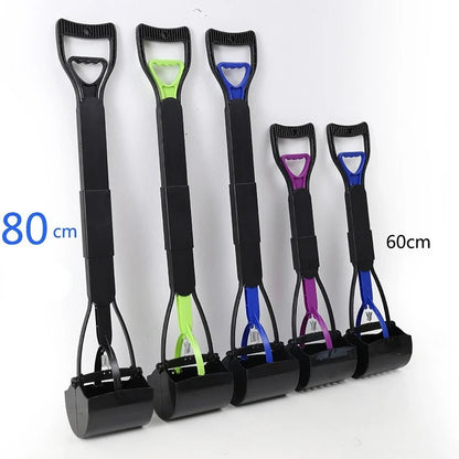 80cm Pet Pooper Scooper Long Handle Dog Poop Jaw Scoop Shovel Pick Up Waste Picker Pet Outdoor Cleaning Tools Dog Supplies - Valitic Pets