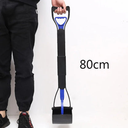 80cm Pet Pooper Scooper Long Handle Dog Poop Jaw Scoop Shovel Pick Up Waste Picker Pet Outdoor Cleaning Tools Dog Supplies - Valitic Pets