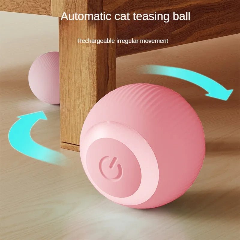 Automatic Moving Cats Toy Interactive Ball Rechargeable Rolling Electric Ball Home Pet Accessories Things for Supplies - Valitic Pets