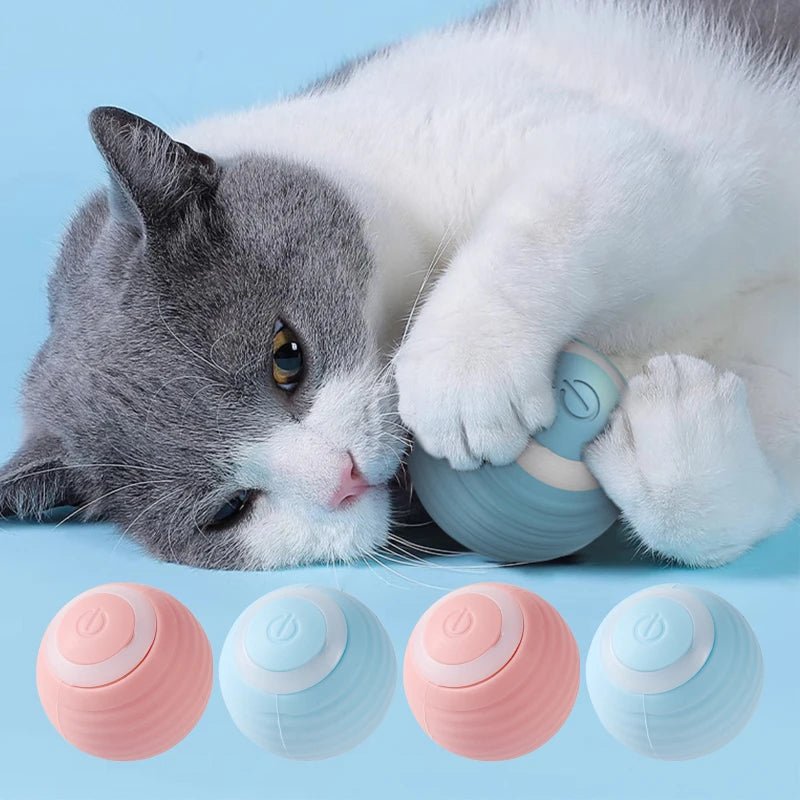 Automatic Moving Cats Toy Interactive Ball Rechargeable Rolling Electric Ball Home Pet Accessories Things for Supplies - Valitic Pets