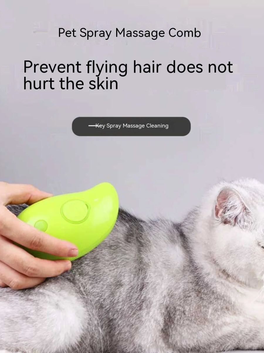 Cat and Dog Pet Electric Spray Massage Comb Anti-Flying Massage Bath Usb Charging Cat Comb Floating Hair Removal Comb Pet Care - Valitic Auto Store