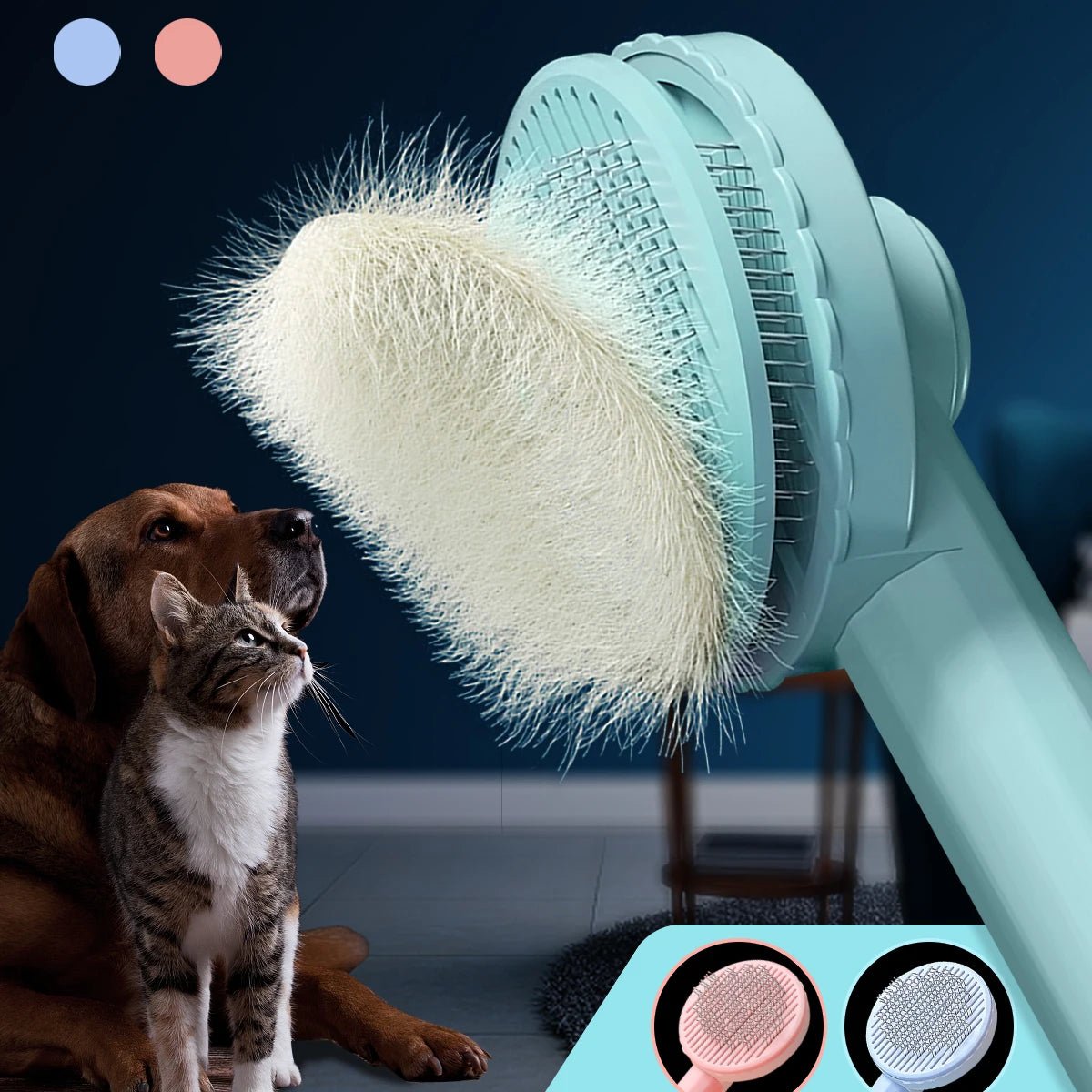 Cat Brush Pet Grooming Brush for Cats Remove Hairs Pet Cat Hair Remover Pets Hair Removal Comb Puppy Kitten Grooming Accessories - Valitic Auto Store