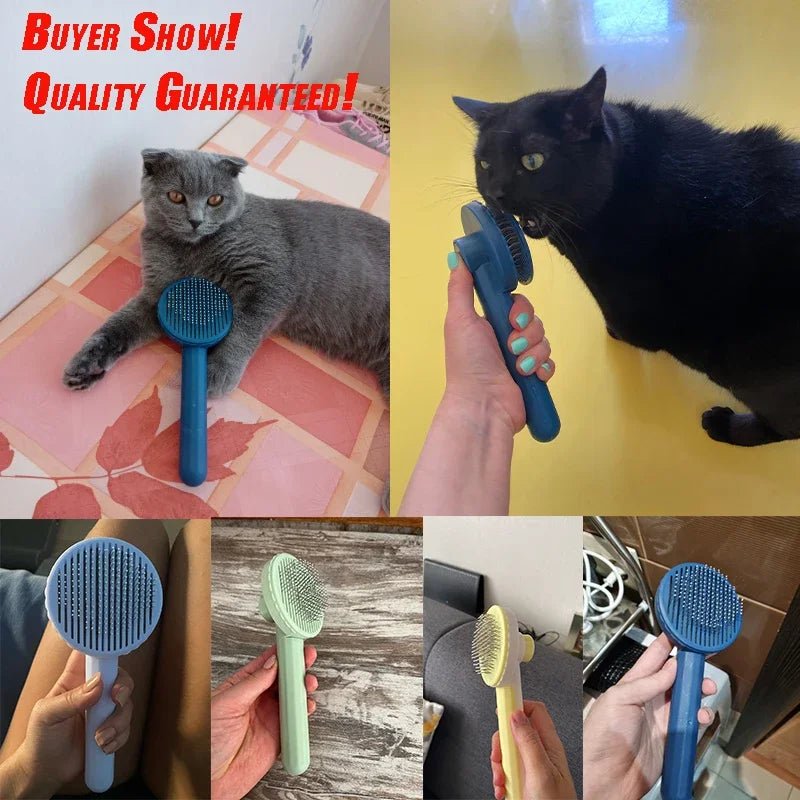 Cat Brush Pet Grooming Brush for Cats Remove Hairs Pet Cat Hair Remover Pets Hair Removal Comb Puppy Kitten Grooming Accessories - Valitic Auto Store