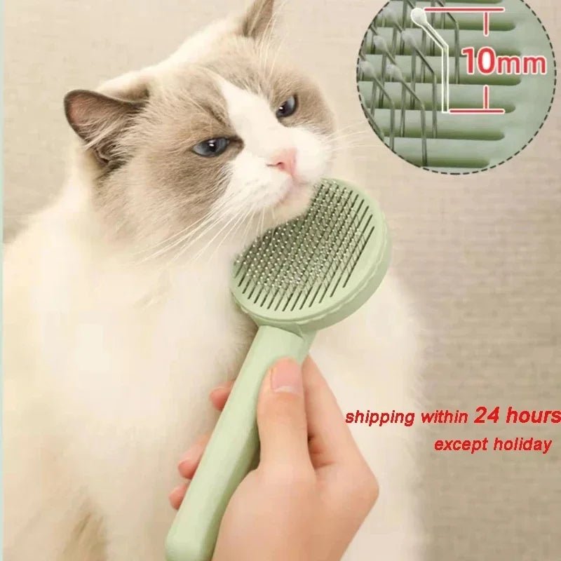 Cat Brush Pet Grooming Brush for Cats Remove Hairs Pet Cat Hair Remover Pets Hair Removal Comb Puppy Kitten Grooming Accessories - Valitic Auto Store