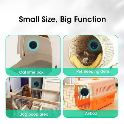 Odor Purifier Smart Pet Deodorizer Multifunctional Toilet Air Purifier Portable Cat Litter Deodorizer Pet Nest Purification - Valitic Pets