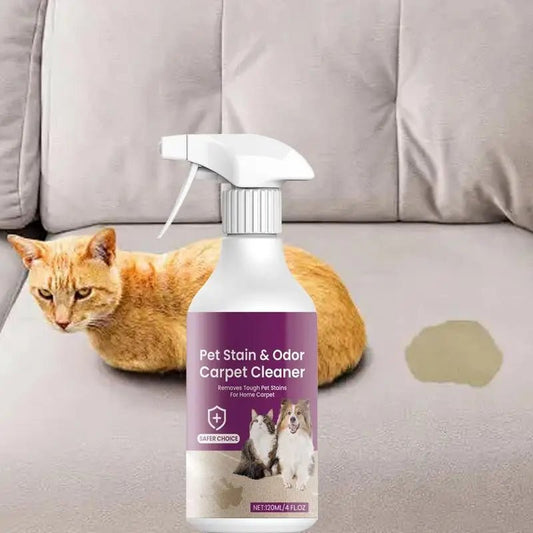 Pet Stain Odor Remover 120ml Stain Remover Spray Powerful Pet Stain Destroyer Safe Stain Remover Spray Effective For Carpet - Valitic Pets