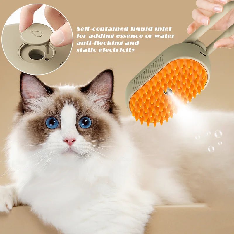 Pet Steam brush Beauty Comb 3 - in - 1 - Valitic Pets