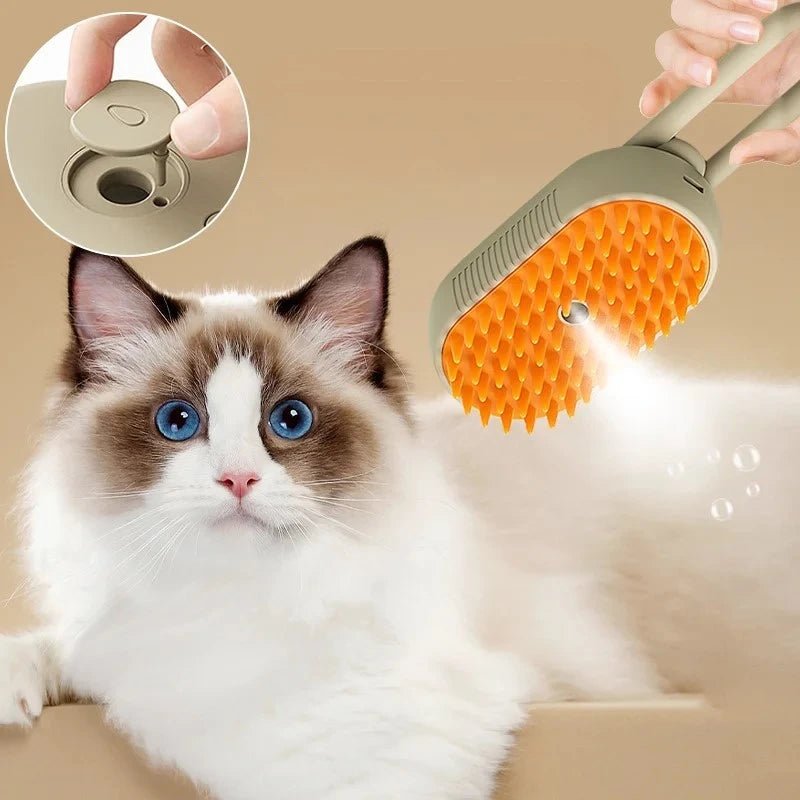 Pet Steam brush Beauty Comb 3 - in - 1 - Valitic Pets