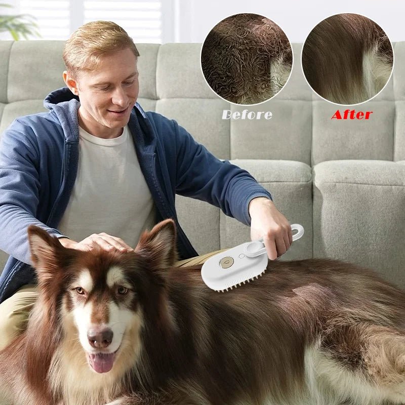 Pet Steam brush Beauty Comb 3 - in - 1 - Valitic Pets