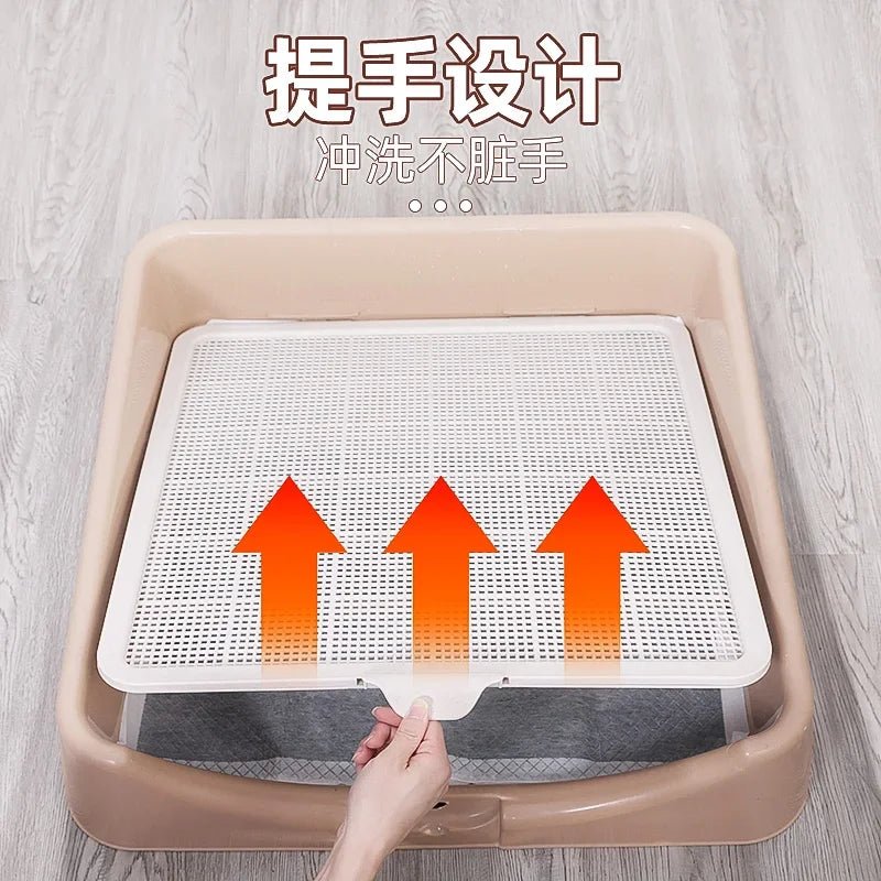 Poop Scooper Plastics Portable Dog Toilet Large Potty Tray Supplies Dog Toilet Splash Prevention Orinal Perro Pet Products DQ - Valitic Pets