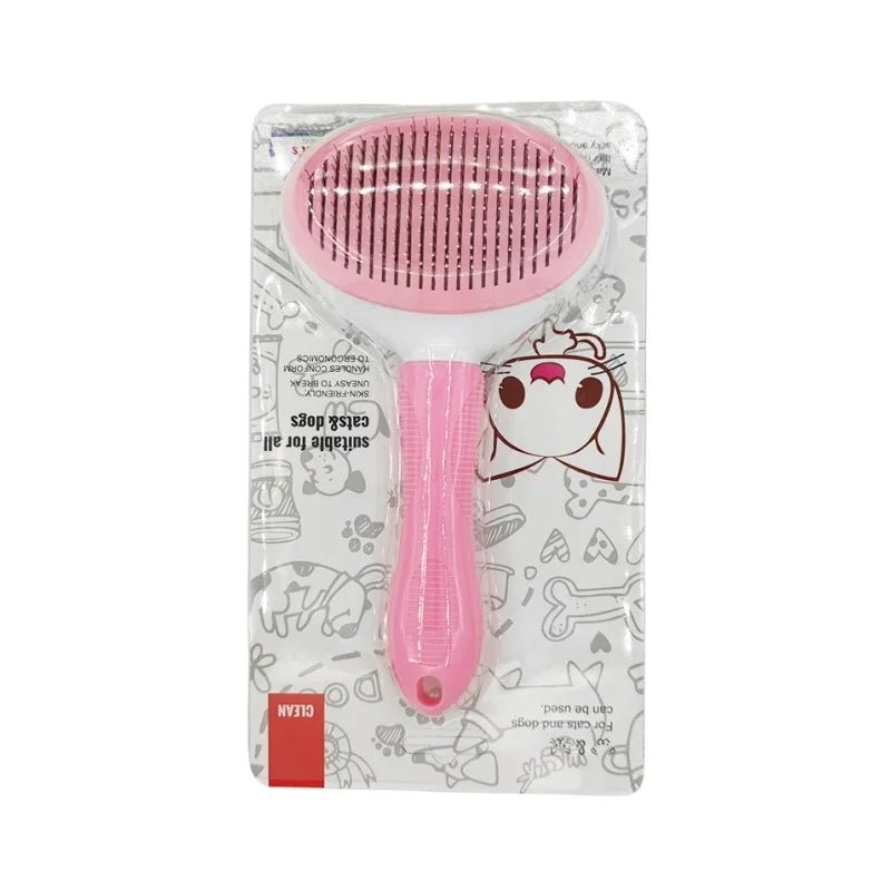 Self-cleaning Pet Hair Remove Comb Cat Slicker Brush Pet Hair Removal Comb For Cats Grooming Brushes Dog Combs Cat Accessories - Valitic Pets