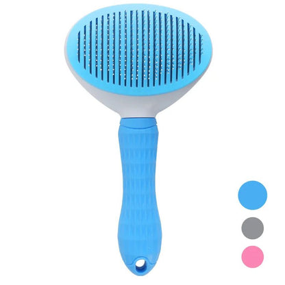 Self-cleaning Pet Hair Remove Comb Cat Slicker Brush Pet Hair Removal Comb For Cats Grooming Brushes Dog Combs Cat Accessories - Valitic Pets