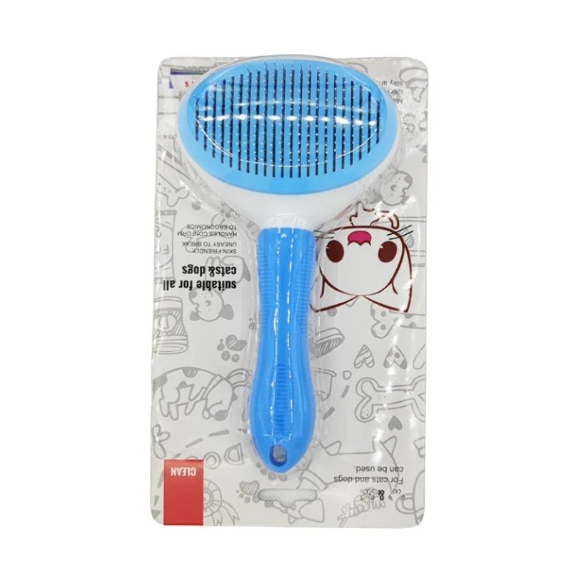 Self-cleaning Pet Hair Remove Comb Cat Slicker Brush Pet Hair Removal Comb For Cats Grooming Brushes Dog Combs Cat Accessories - Valitic Pets