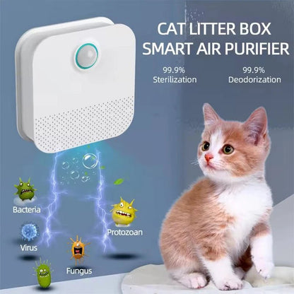 Smart Cat Odor Purifier For Cat Litter Box Deodorizer Pet Toilet Air Purifier Dog Cat Litter Deodorant - Valitic Pets