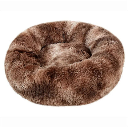 Get 11 90cm Super Soft Plush Round Winter Warm Dog & Cat Bed (40 - 90cm) at Valitic Pets