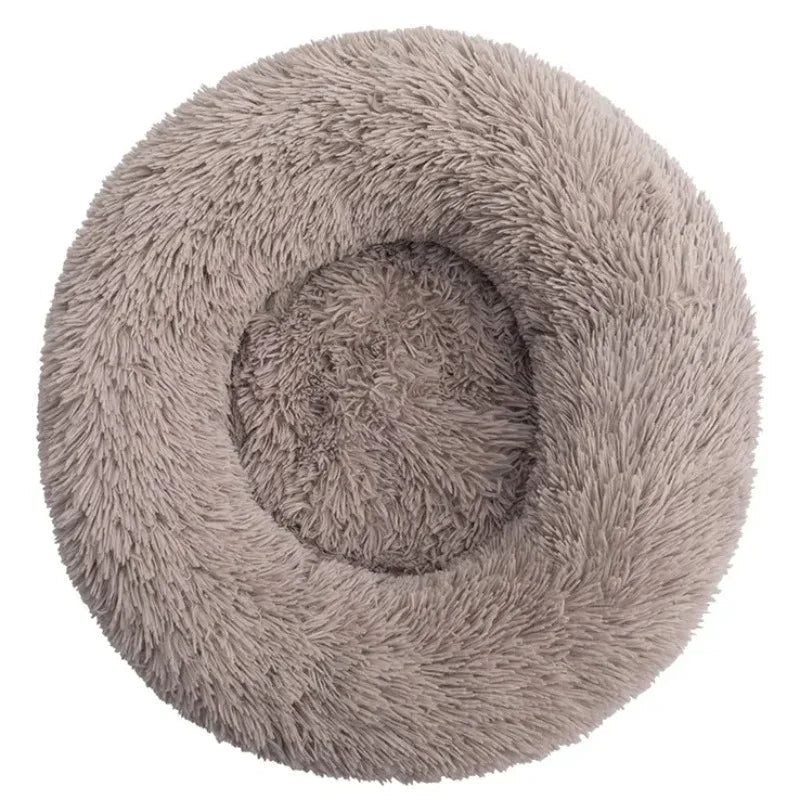 Get 3 90cm Super Soft Plush Round Winter Warm Dog & Cat Bed (40 - 90cm) at Valitic Pets