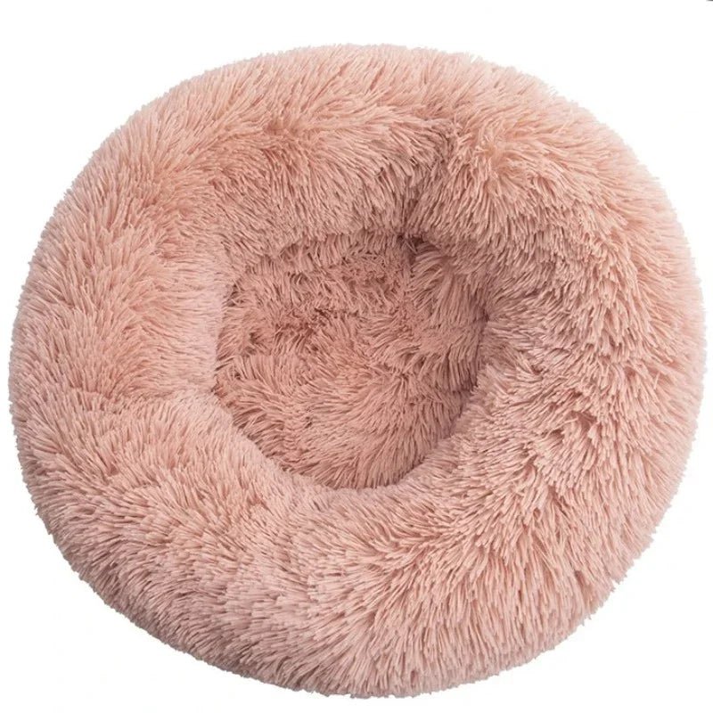 Get 6 90cm Super Soft Plush Round Winter Warm Dog & Cat Bed (40 - 90cm) at Valitic Pets