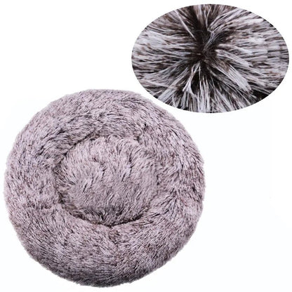 Get 8 90cm Super Soft Plush Round Winter Warm Dog & Cat Bed (40 - 90cm) at Valitic Pets