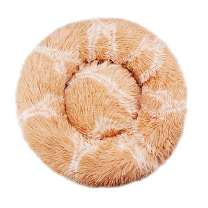 Get 12 90cm Super Soft Plush Round Winter Warm Dog & Cat Bed (40 - 90cm) at Valitic Pets