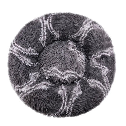 Get 10 90cm Super Soft Plush Round Winter Warm Dog & Cat Bed (40 - 90cm) at Valitic Pets