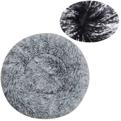 Get 7 90cm Super Soft Plush Round Winter Warm Dog & Cat Bed (40 - 90cm) at Valitic Pets