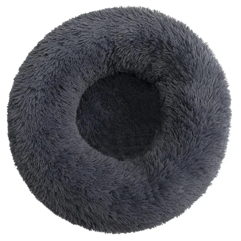 Get 2 90cm Super Soft Plush Round Winter Warm Dog & Cat Bed (40 - 90cm) at Valitic Pets