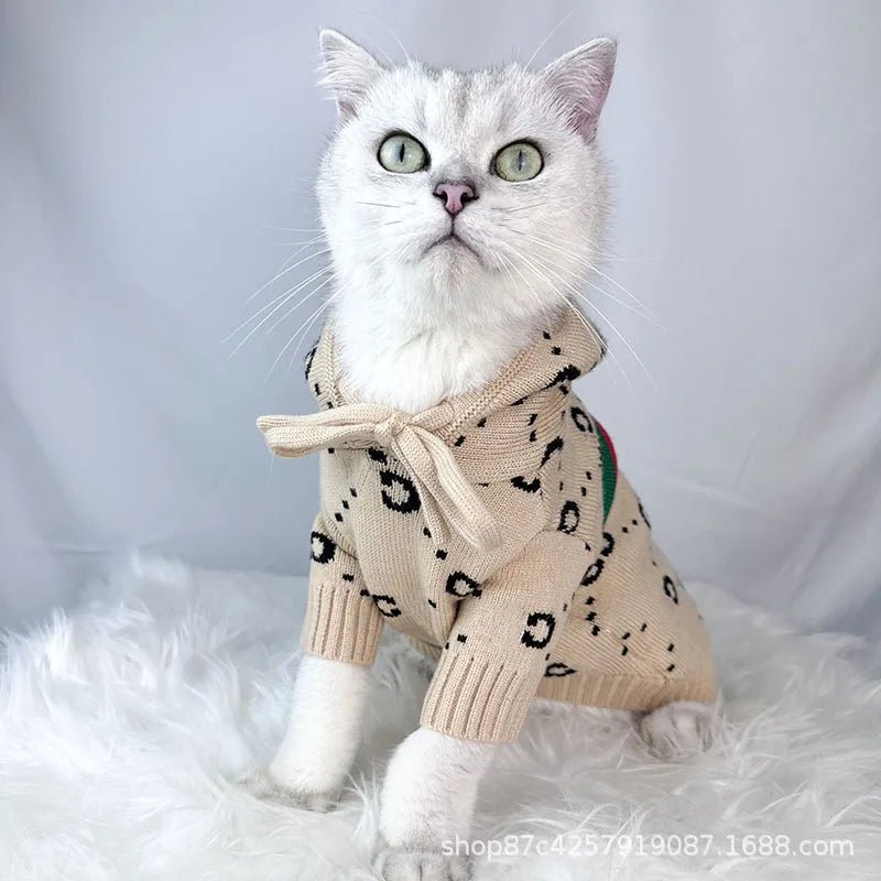 Trendy Cat Spring Clothing Sweater Costume Autumn Warm Pet Clothes For Small Medium Dogs Pullover Mascotas Clothing Pet Supplies - Valitic Pets