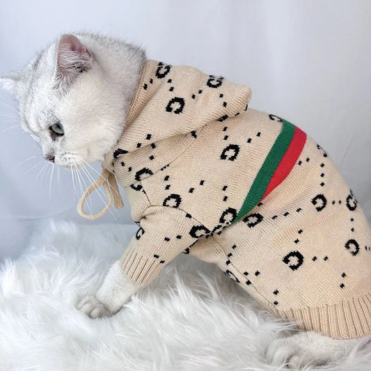 Trendy Cat Spring Clothing Sweater Costume Autumn Warm Pet Clothes For Small Medium Dogs Pullover Mascotas Clothing Pet Supplies - Valitic Pets