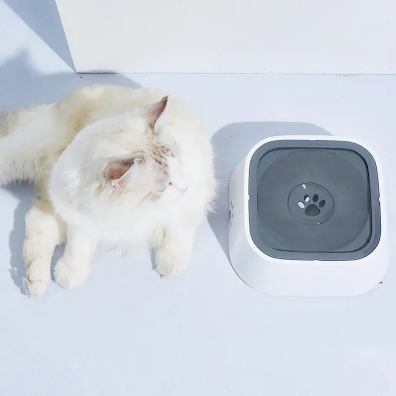 1.5L Dog Drinking Water Bowls Floating Non-Wetting Mouth Cat Slow Anti-Overflow Water Feeding Dispenser Large Capacity - Valitic Auto Store