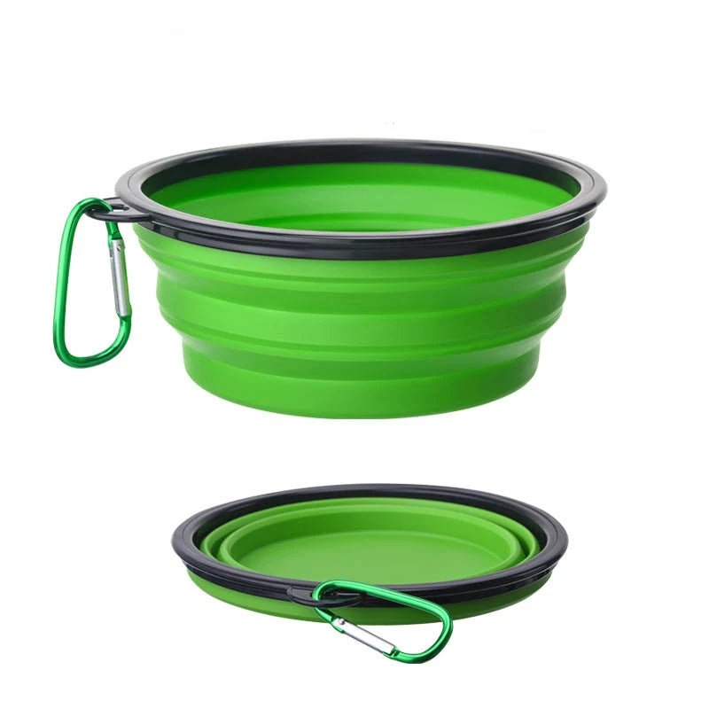 350/1000ml Large Collapsible Dog Pet Folding Silicone Bowl Outdoor Travel Portable Puppy Food Container Feeder Dish Bowl - Valitic Auto Store