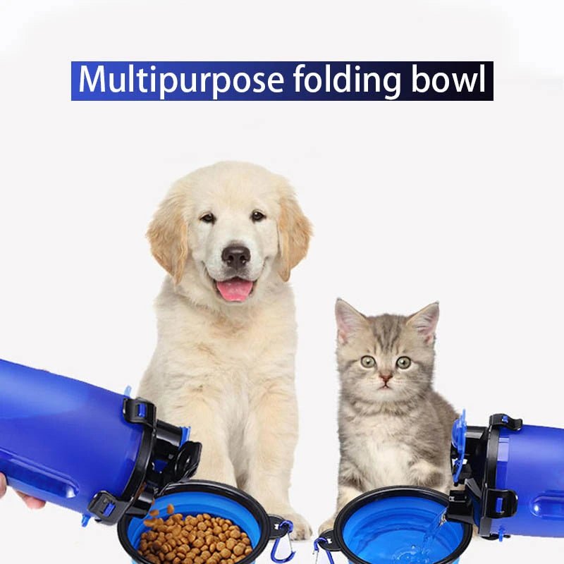 350/1000ml Large Collapsible Dog Pet Folding Silicone Bowl Outdoor Travel Portable Puppy Food Container Feeder Dish Bowl - Valitic Auto Store