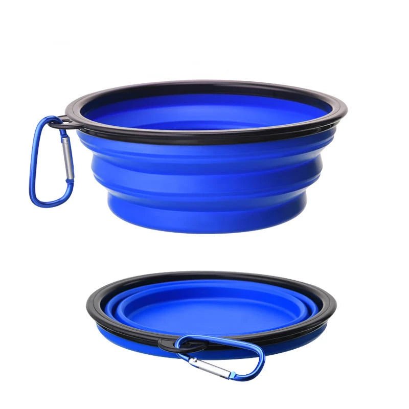 350/1000ml Large Collapsible Dog Pet Folding Silicone Bowl Outdoor Travel Portable Puppy Food Container Feeder Dish Bowl - Valitic Auto Store