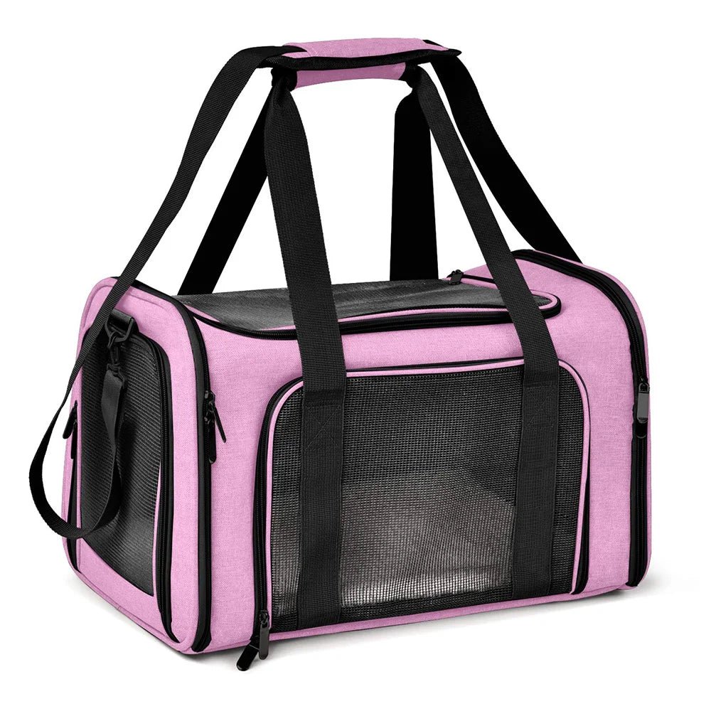 Dog Carrier Bag Soft Side Backpack Cat Pet Carriers Dog Travel Bags Airline Approved Transport For Small Dogs Cats Outgoing - Valitic Auto Store