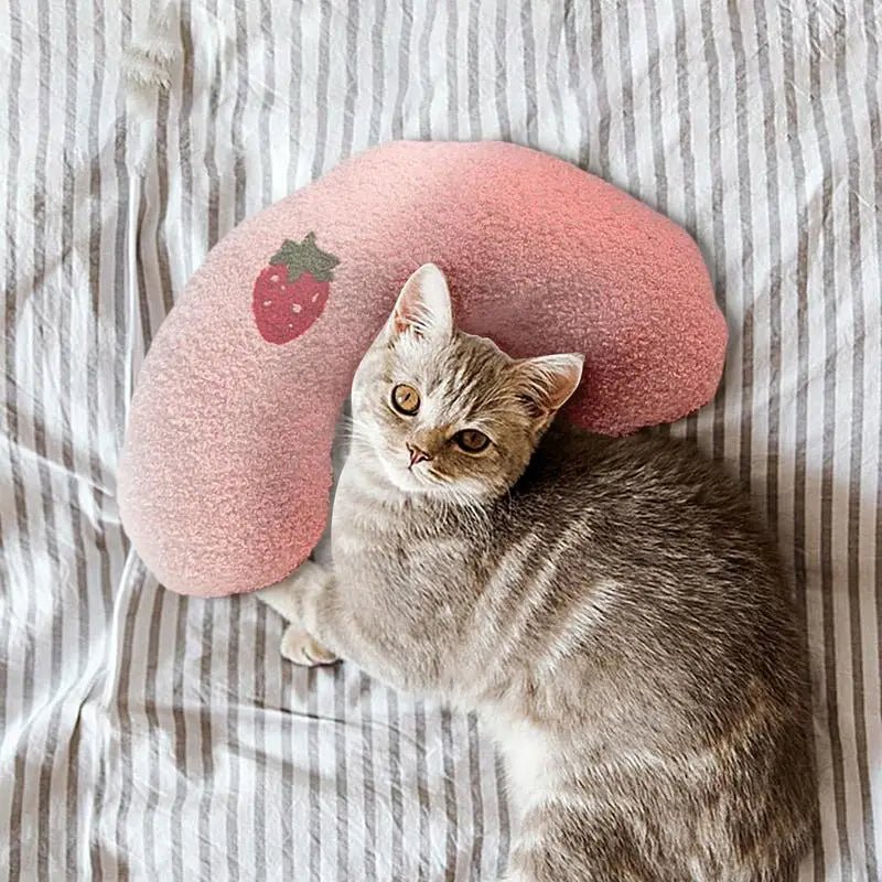 U Shaped Pet Pillow Cat Pillow Skin-Friendly Elastic Cushion Pet Accessories For Dogs - Valitic Auto Store